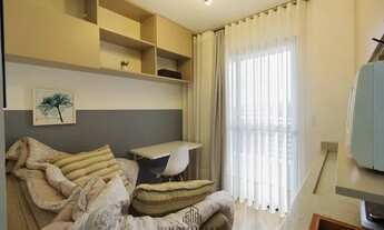 Imagem: Studio novo com sacada totalmente mobiliado