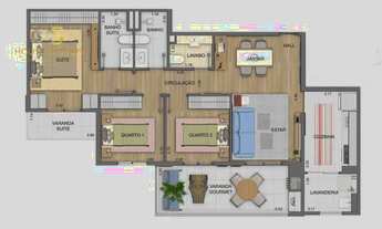 Imagem: Apartamento para alugar, 89 m² por R$ 3.500,01/mês