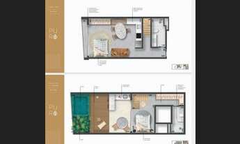 Imagem 5: Casas inteligentes no J.B duplex com piscina deck e churrasqueira