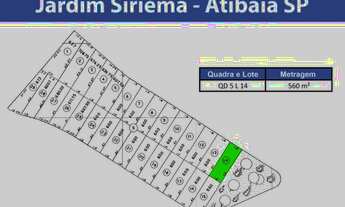 Imagem 2: Terreno à venda, Com 560m², Vila Santista, Bairro tranquilo e próximo ao Centro, Atibaia