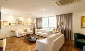 Imagem 4: Apartamento mobiliado para venda e locação com 331m² e 4 quartos sendo 3 suítes - Itaim Bi