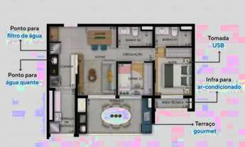 Imagem 7: Apartamento à venda, 2 dormitórios 48m2, a partir 409 mil, estacão Guilhermina