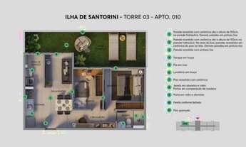 Imagem 5: 032 Vende-se Apartamento no Condomínio Ilha de Santorinni MRV Localização: Rua Boa Esp