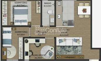 Imagem 7: Apartamento de 3 dormitórios à venda no bairro Desvio Rizzo em Caxias do Sul