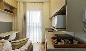 Imagem 2: Studio novo com sacada totalmente mobiliado e equipado