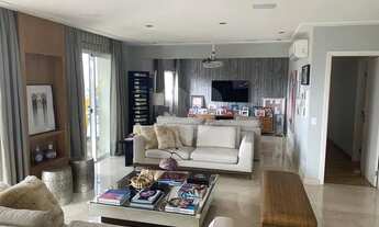 Imagem 3: Apartamento alto padrão Brooklin 238m² sala de estar de 4 ambientes 3 suítes e 4 vagas