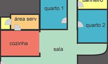 Imagem 4: Em frente a praia cômodos grandes