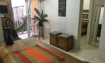 Imagem 2: Quarto e sala mobiliado. Parque das Águas