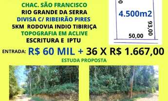 Imagem: Área 4.500m2 p/ Chácara 50m de frente