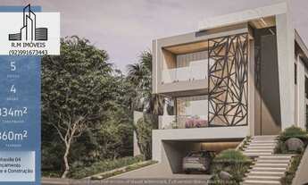 Imagem 2: Projetos Em Execução No Alphaville 04/Casa Dúplex 314m² 05 Suítes Com Piscina - Acabamento