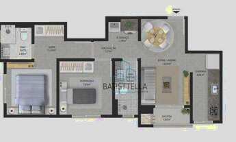 Imagem 4: Apartamento com 2 dormitórios à venda, 55 m² por R$ 280.000 - Ingleses do Rio Vermelho - F