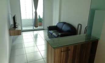 Imagem 2: Apartamento mobiliado 01 quarto, varanda, área de lazer com piscina, portaria 24hs em Mana