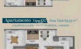 Imagem 4: Apartamento 2 quartos 1 Suíte na Enseada Azul Moderno e Elegante - Lançamento