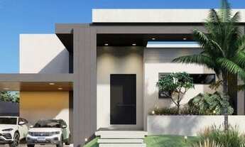 Imagem 2: Casa térrea projetada com arquitetura moderna