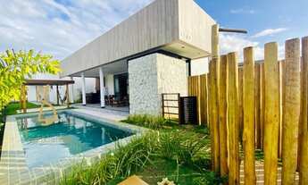 Imagem 5: Espetacular casa no cond. pé na areia Ville al Mare 5/4 piscina, modulados e cortinas