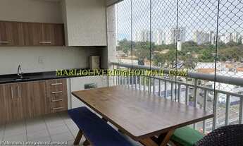 Imagem 2: Apartamento para locação na Chácara Santo Antonio, 143 m2, 03 suíts, varanda gourmet, laze