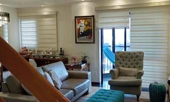 Imagem 3: Cobertura duplex para venda tem 148 m2, com 3 suites, 3 vagas, 1 km do metro V.Sonia, e 3