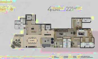 Imagem: Apartamento à venda, 4 quartos, 4 suítes