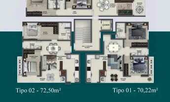 Imagem 6: Apartamento em Bombinhas SC, venda 72m2 com 2 quartos sendo 1 Suíte apartamento em Bombas