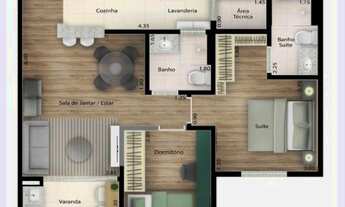 Imagem 2: Excelente Apartamentos no Condomínio Riserva Natura