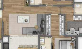 Imagem 3: Apartamento para venda possui 110 metros quadrados com 3 quartos