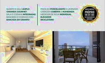 Imagem 2: Apartamento com 1 quarto, sala com varanda gourmet para locação , 1 vaga , 49 m² por R$ 1