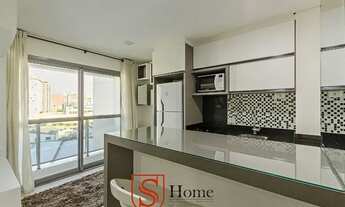 Imagem 2: Apartamento 1 quarto com sacada e 1 vaga para aluguel no Rebouças