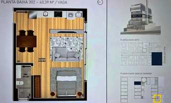 Imagem 5: Studio com 40,39 m², 1 vaga, no Centro de Florianópolis