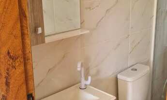 Imagem 7: Alugo apartamento semi novo banheiro completo cozinha com balcão pia para até 2 pessoas