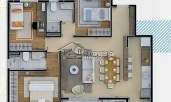 Imagem 4: Novo Edifício em Taubaté, linda planta de 80m²