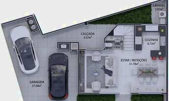 Imagem 3: Sobrado com 3 dormitórios à venda, 172 m² por R$ 1.392.749,60 - São Lourenço - Curitiba/PR