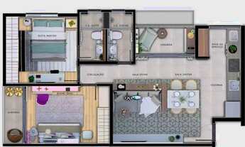 Imagem 3: Apartamento à venda, 2 quartos, 1 suíte, 2 vagas, Santa Efigênia - Belo Horizonte/MG