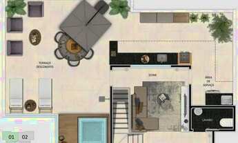 Imagem 6: Cobertura à venda, 3 quartos, 1 suíte, 2 vagas, Santo Antônio - Belo Horizonte/MG