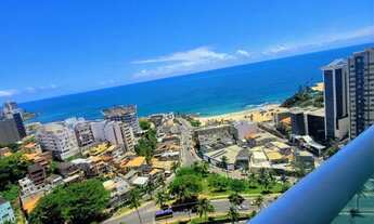 Imagem 2: Aluguel apartamento tipo studio, 47m², VISTA TOTAL MAR, quarto/sala - Rio Vermelho - Salva