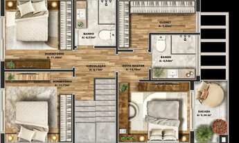 Imagem 4: Venda - Casas - 3 dormitórios - Nossa Senhora da Saúde - Caxias do Sul - RS