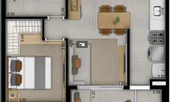 Imagem 7: APARTAMENTO com 1 dormitório à venda por R$ 429.000,00 no bairro Moema - SÃO PAULO / SP