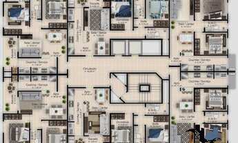 Imagem 5: Apartamento com 2 quartos no Blue Garden - Bairro Tabuleiro dos Oliveiras em Itapema