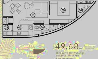 Imagem 5: Loft à venda, 1 quarto, 1 vaga, Vale do Sereno - Nova Lima/MG