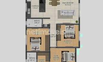 Imagem 2: Área privativa 3 quartos com suíte, closet e 2 vagas à venda no Nazia - Vespasiano!