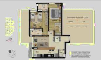 Imagem 3: Apartamento à venda, 2 quartos, 1 suíte, 2 vagas, Boa Viagem - Belo Horizonte/MG
