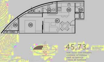 Imagem 4: Loft à venda, 1 quarto, 1 vaga, Vale do Sereno - Nova Lima/MG