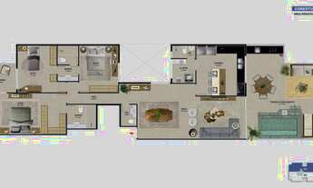 Imagem 4: Apartamento para venda possui 107 metros quadrados com 2 suítes no Jardim Oceânico/RJ