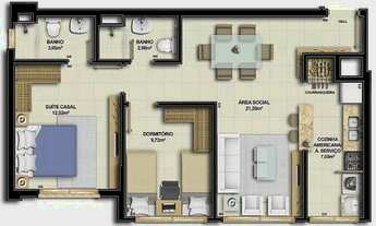 Imagem 3: Porto Alegre - Apartamento Padrão - Menino Deus