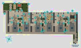 Imagem 6: Apartamento 2 dormitórios - Andar alto, sol da manhã - Bairro Areias - São José-SC