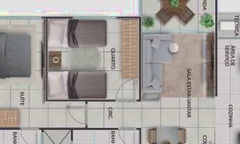 Imagem 7: Bella Itaparica - Condomínio Clube - 3 Quartos com suíte em Praia de Itaparica Cód: 20006