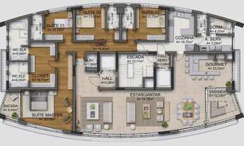 Imagem 7: Apartamento 04 suítes, um por andar, bairro Bela Vista