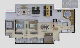 Imagem 2: Cobertura com amplo terraço e Ofurô, 3 dormitórios. Jurerê - Florianópolis - SC