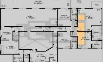 Imagem 2: Apartamento com 250m² de área útil, 5 vagas, 4 suítes