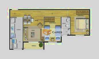 Imagem 2: Apartamento com 2 dormitórios à venda, 57 m² por R$ 370.000,00 - Bonfim - Campinas/SP