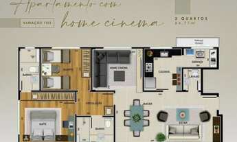 Imagem 2: Área privativa à venda, 2 quartos, 1 suíte, 2 vagas, Lourdes - Belo Horizonte/MG